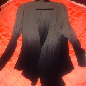 Gray/black cardigan. 2X